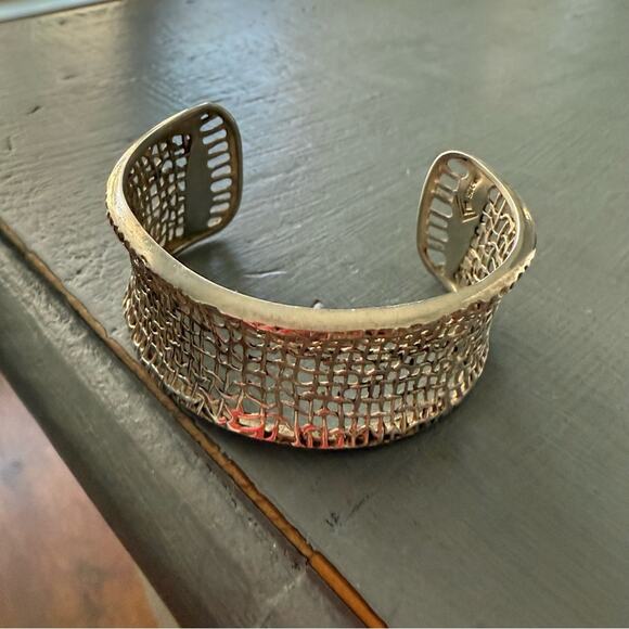 Silpada 925 Sterling Silver Woven Textured Cuff Bracelet - Picture 6 of 11